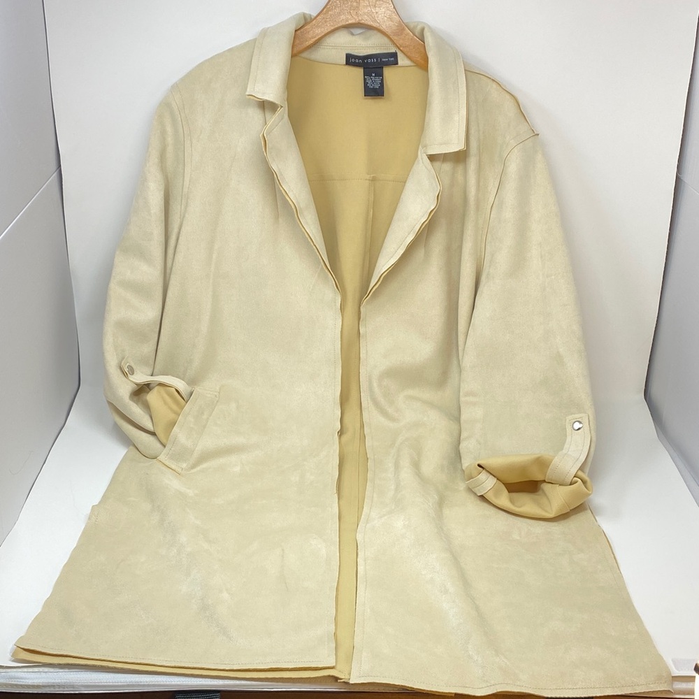 Joan Vass Cream Trench Coat -M